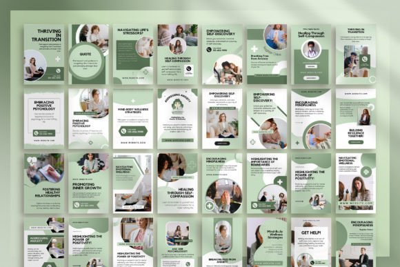 Psychologist Pinterest Canva Template