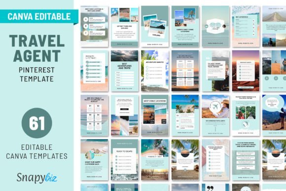 Travel Agent Pinterest Template
