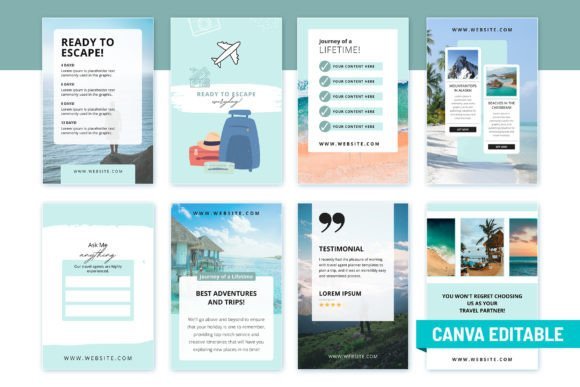 Travel Agent Pinterest Template