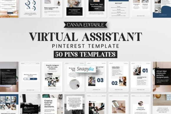 Virtual Assistant Pinterest Templates